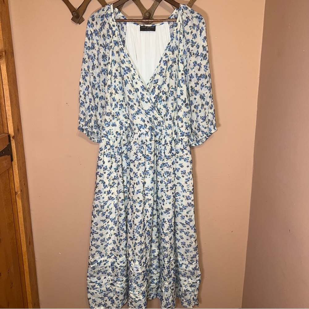 Lane Bryant Plus Size Floral Blouson Cottagecore Dress